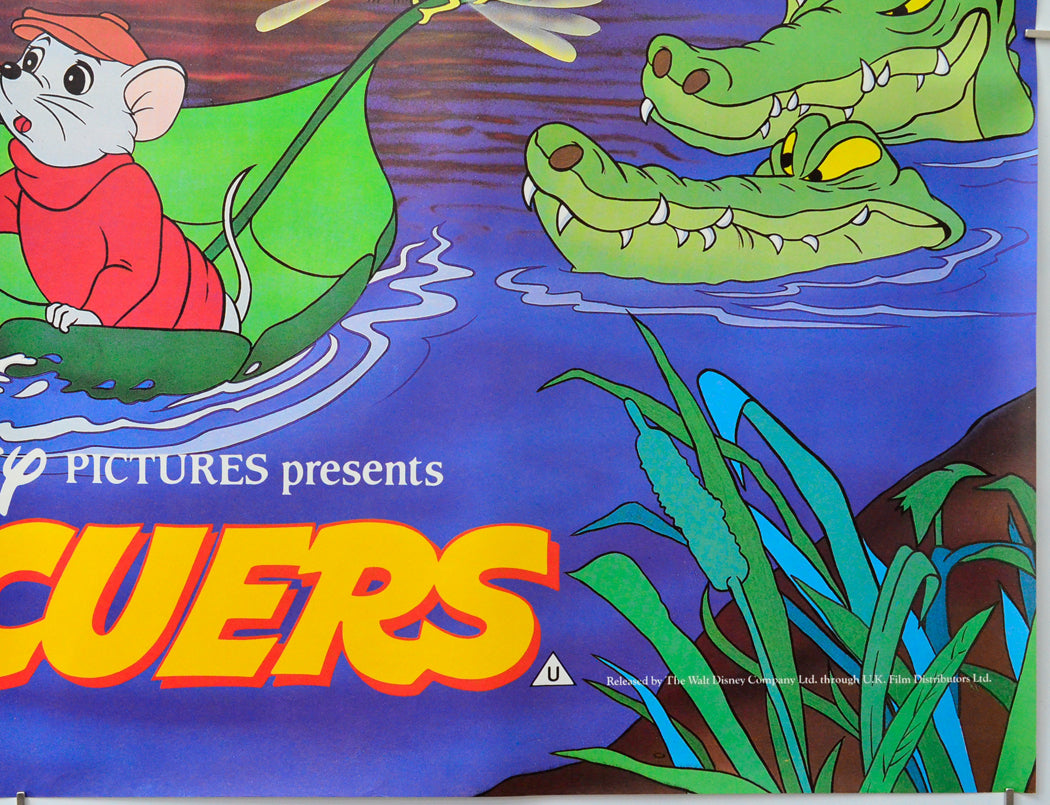 The Rescuers (Bottom Right) Cinema Quad Movie Poster 