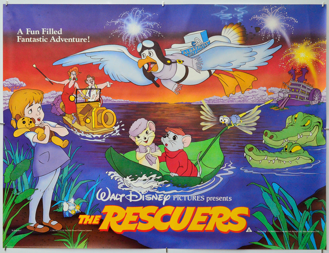 The Rescuers - Original Quad Poster - Film Poster - Movie Poster