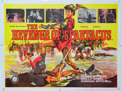 The Revenge Of Spartacus - Original Quad Poster - Film Poster - Movie Poster