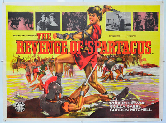 The Revenge Of Spartacus - Original Quad Poster - Film Poster - Movie Poster
