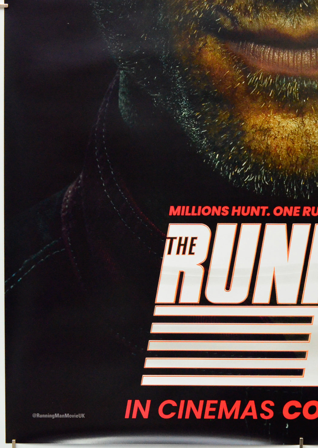 The Running Man (Bottom Left) Cinema One Sheet Movie Poster 