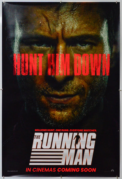 The Running Man - Original One Sheet Poster - Film Poster - Movie Poster 