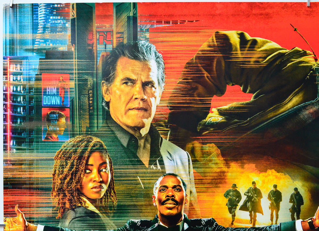 The Running Man (Top Left) Cinema Quad Movie Poster 