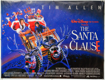 The Santa Clause - Original Quad Poster - Film Poster - Movie Poster