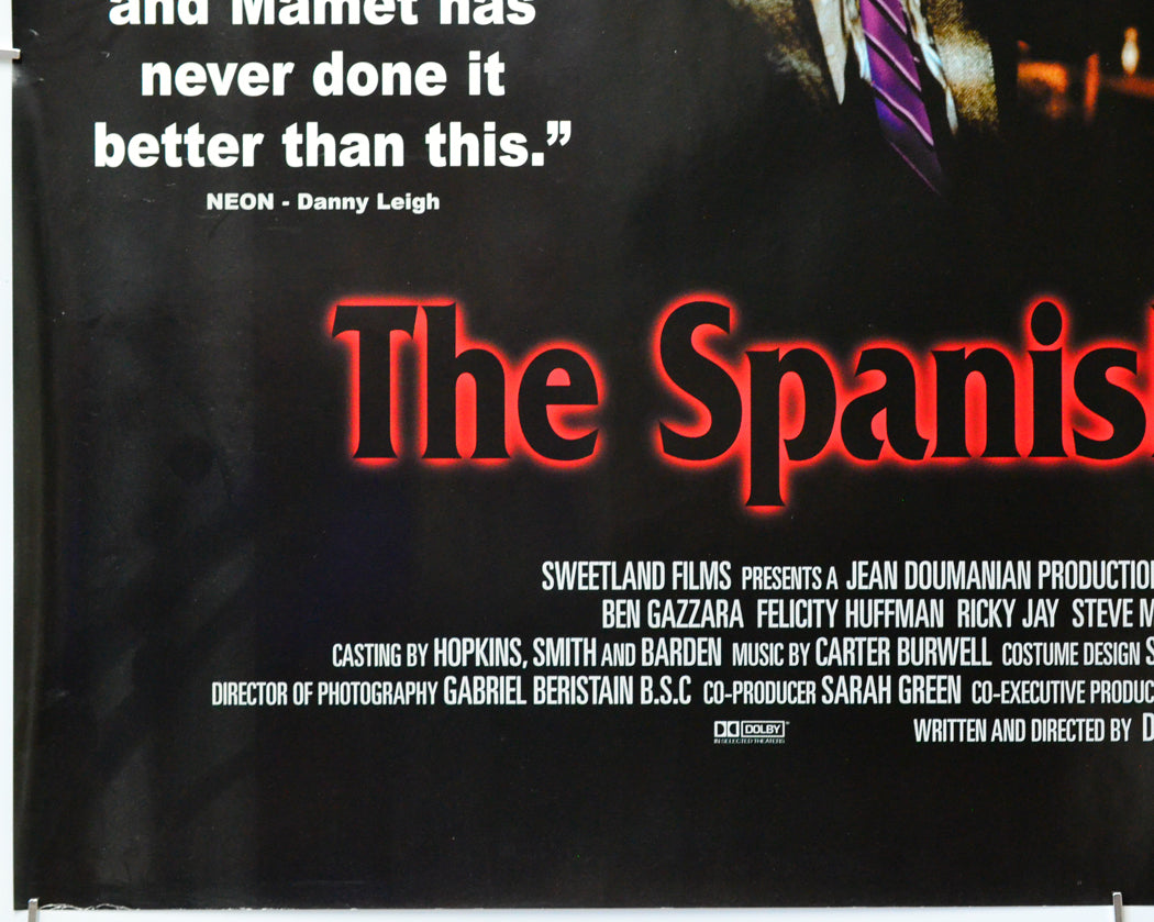 The Spanish Prisoner (Bottom Left) Cinema Quad Movie Poster 