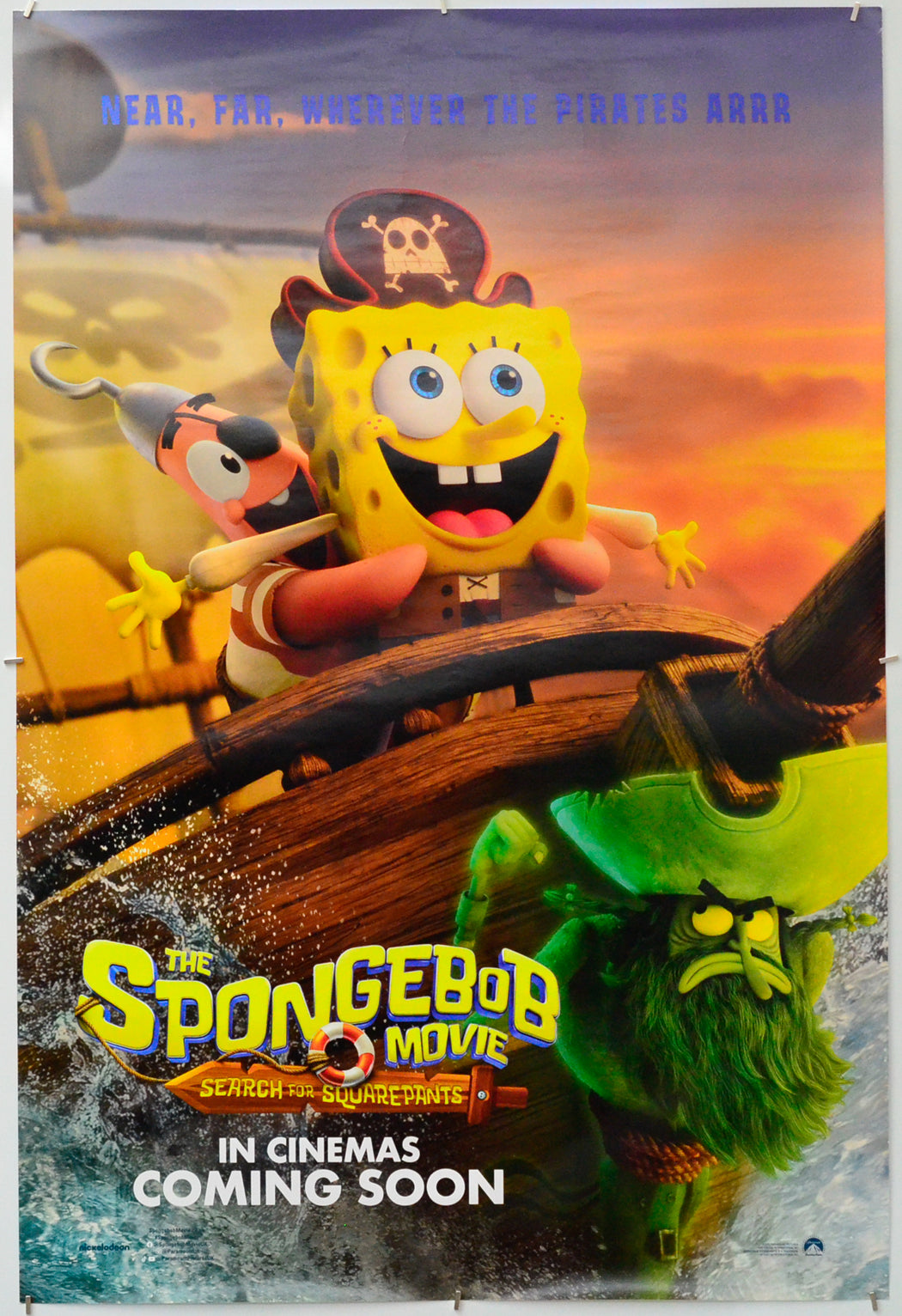 The Spongebob Movie: Search for Squarepants - Original One Sheet Poster - Film Poster - Movie Poster 
