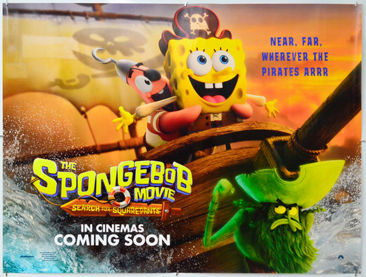 The Spongebob Movie: Search for Squarepants - Original Quad Poster - Film Poster - Movie Poster