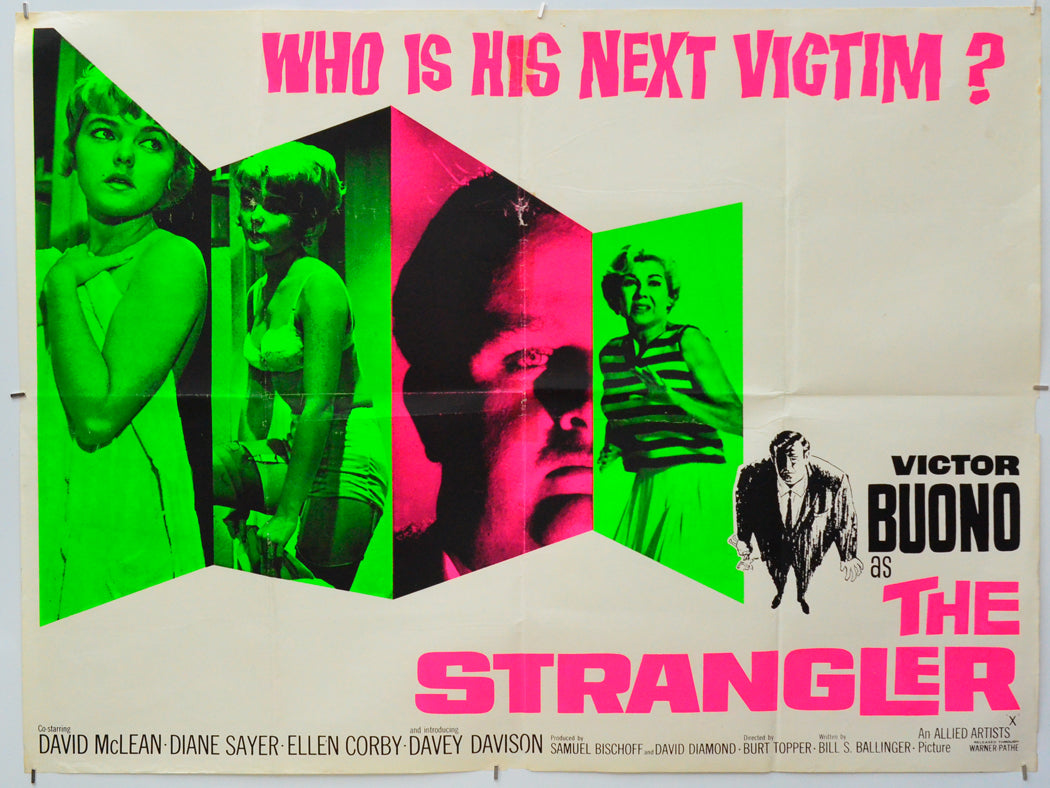 The Strangler - Original Quad Poster - Film Poster - Movie Poster