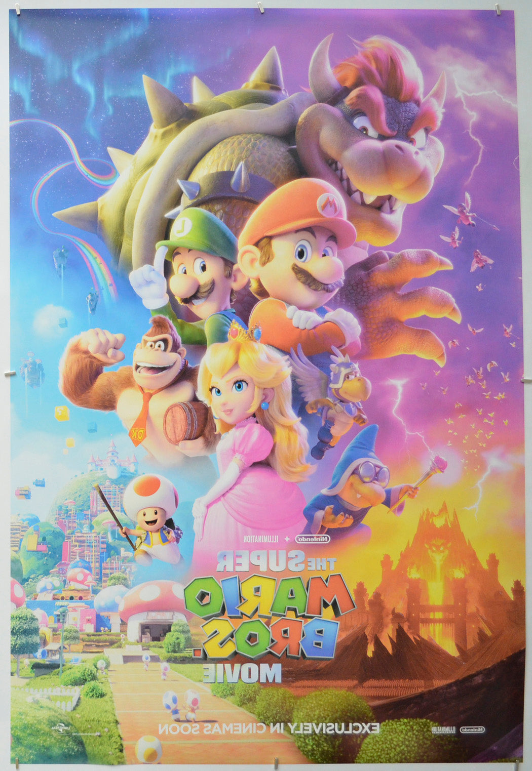 The Super Mario Bros. Movie (Back) Cinema One Sheet Movie Poster 