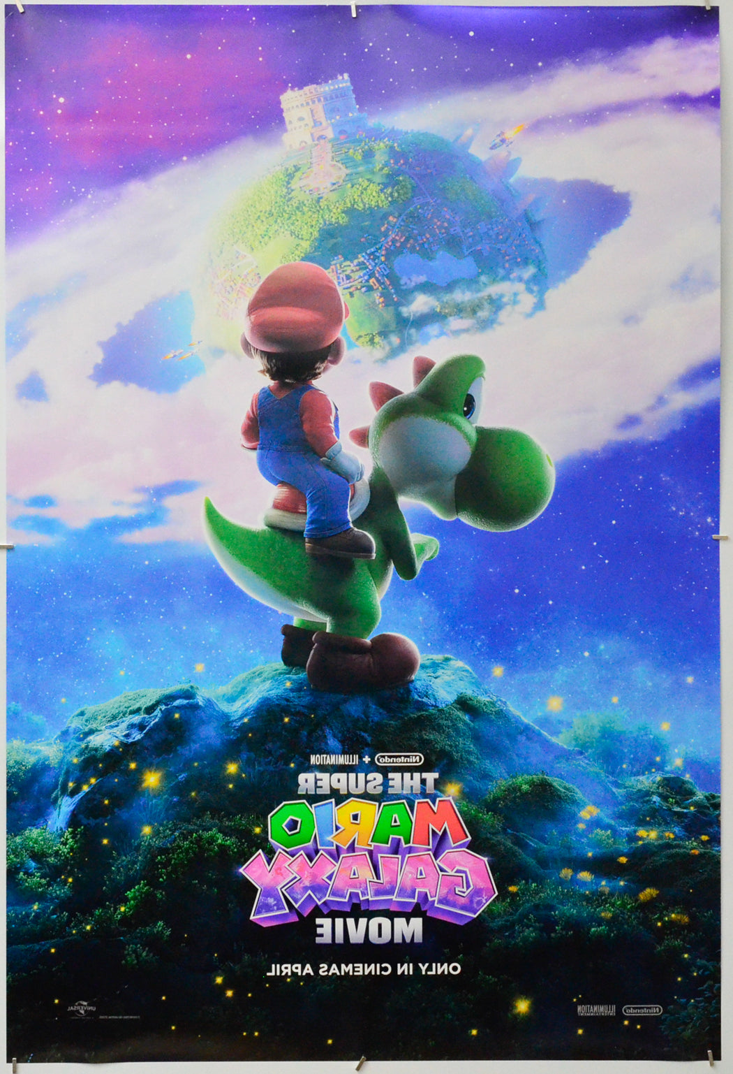 The Super Mario Galaxy Movie (Back) Cinema One Sheet Movie Poster 