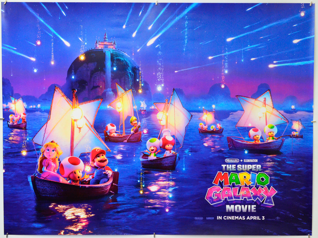 The Super Mario Galaxy Movie - Original Quad Poster - Film Poster - Movie Poster