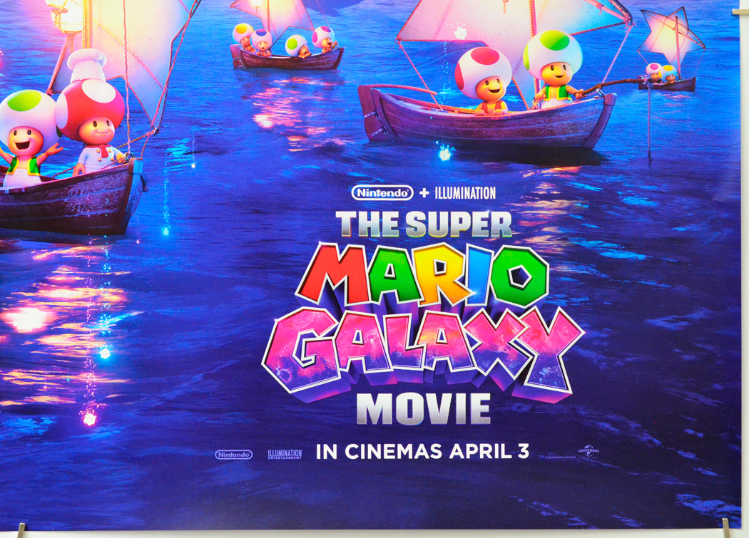 The Super Mario Galaxy Movie (Bottom Right) Cinema Quad Movie Poster 