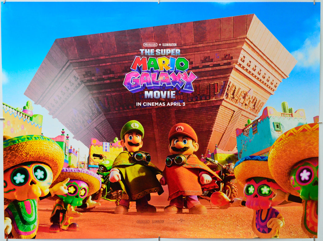 The Super Mario Galaxy Movie - Original Quad Poster - Film Poster - Movie Poster