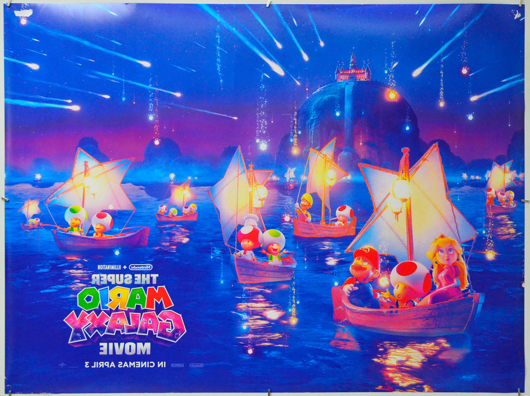 The Super Mario Galaxy Movie (Back) Cinema Quad Movie Poster 