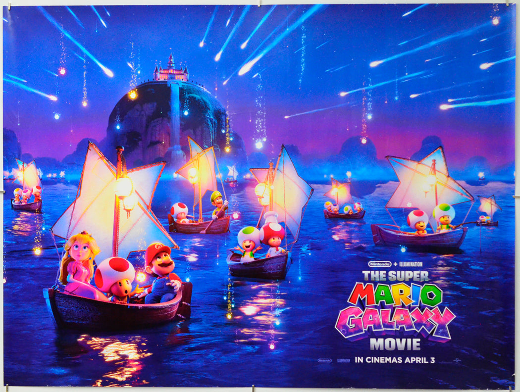 The Super Mario Galaxy Movie - Original Quad Poster - Film Poster - Movie Poster