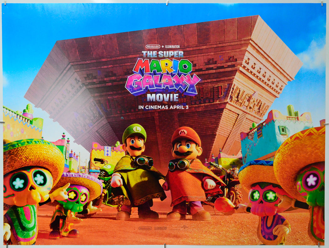 The Super Mario Galaxy Movie - Original Quad Poster - Film Poster - Movie Poster