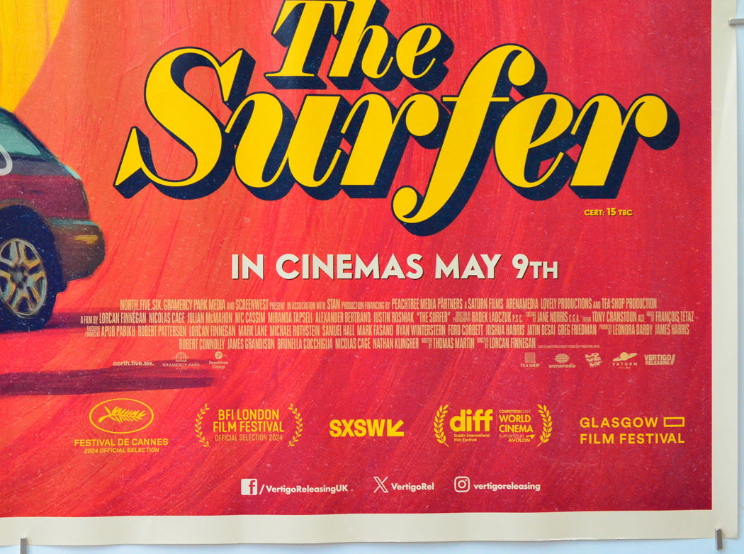 The Surfer (Bottom Right) Cinema Quad Movie Poster 