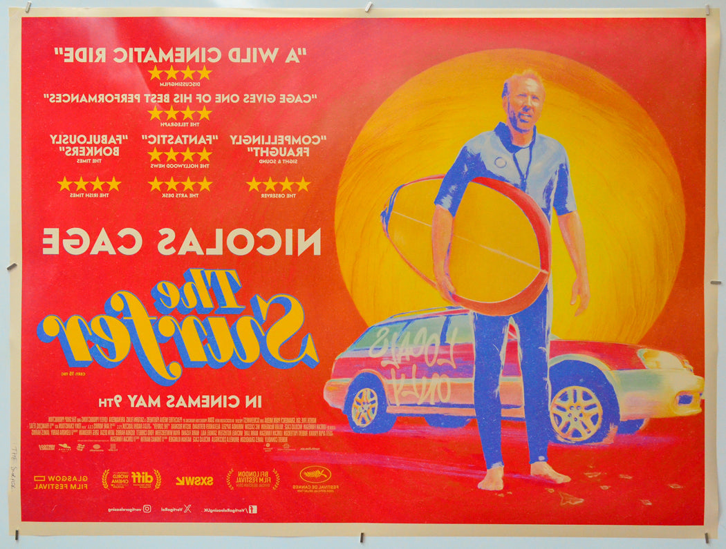The Surfer (Back) Cinema Quad Movie Poster 
