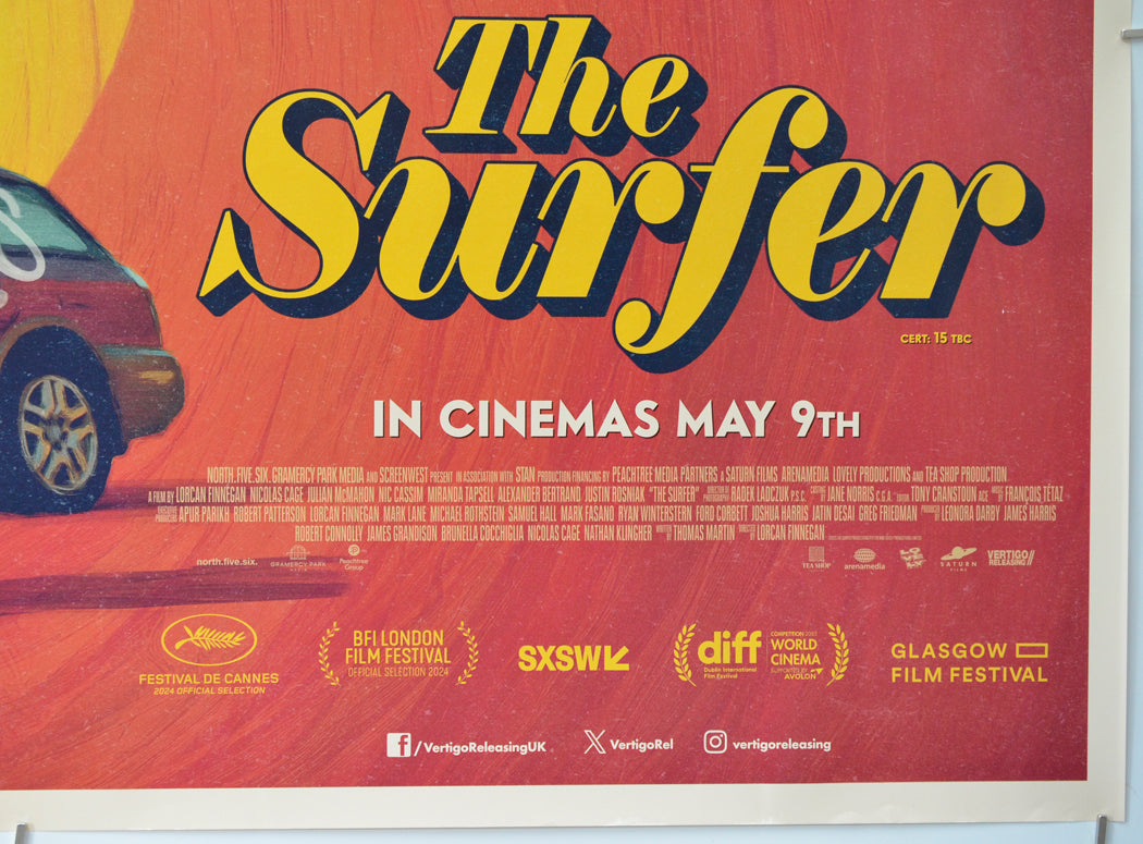 The Surfer (Bottom Right) Cinema Quad Movie Poster 