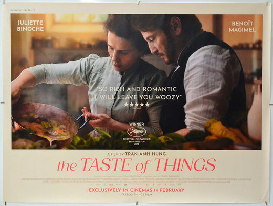 The Taste of Things - Original Quad Poster - Film Poster - Movie Poster
