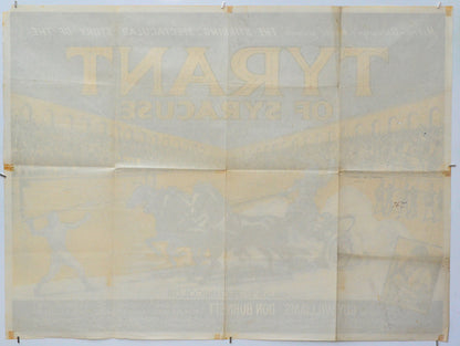The Tyrant Of Syracuse (Back) Cinema Quad Movie Poster 
