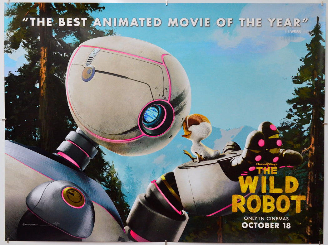 The Wild Robot - Original Quad Poster - Film Poster - Movie Poster