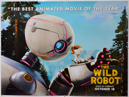 The Wild Robot - Original Quad Poster - Film Poster - Movie Poster