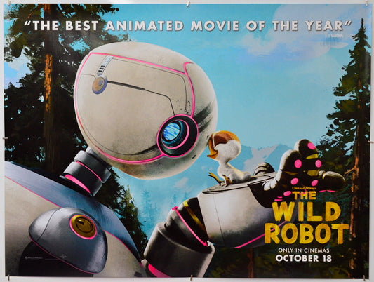 The Wild Robot - Original Quad Poster - Film Poster - Movie Poster