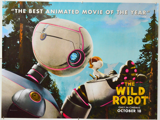 The Wild Robot - Original Quad Poster - Film Poster - Movie Poster