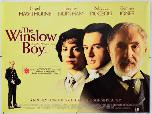 The Winslow Boy - Original Quad Poster - Film Poster - Movie Poster