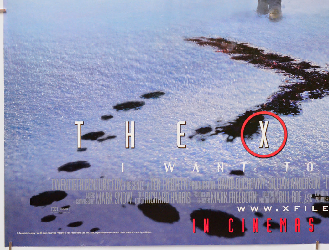 The X Files - I Want To Believe (Bottom Left) Cinema Quad Movie Poster 