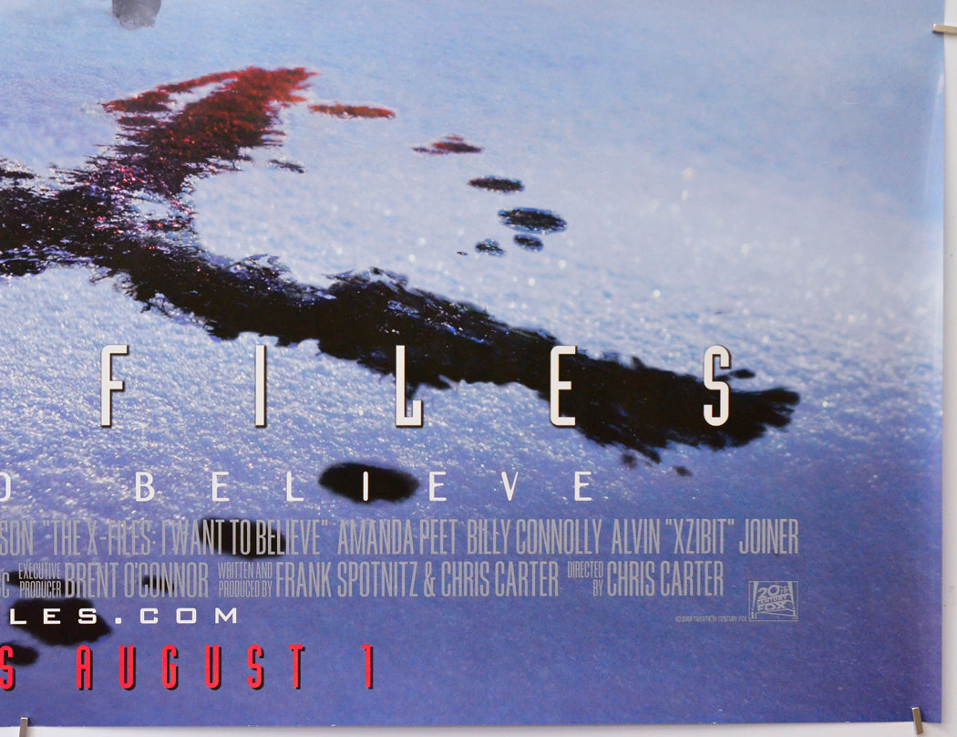 The X Files - I Want To Believe (Bottom Right) Cinema Quad Movie Poster 