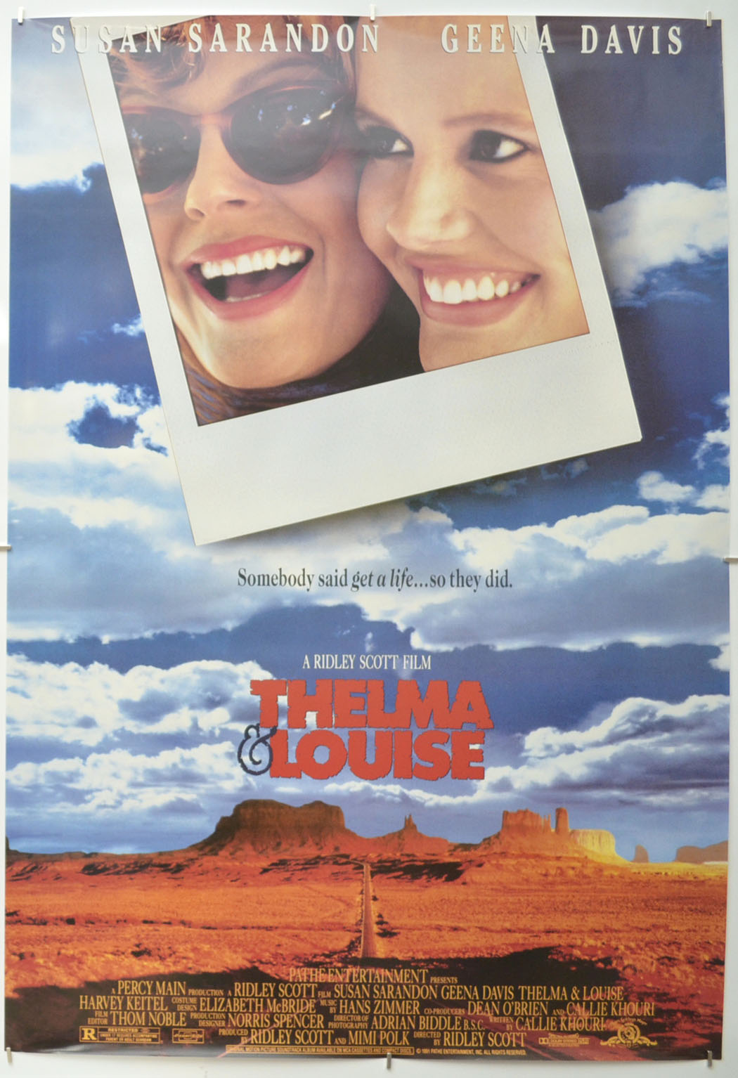 Thelma And Louise  Original One Sheet Poster - Film Poster - Movie Poster