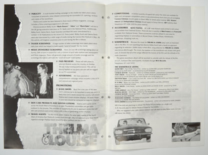 THELMA AND LOUISE Cinema Exhibitors Campaign Pressbook - INSIDE 