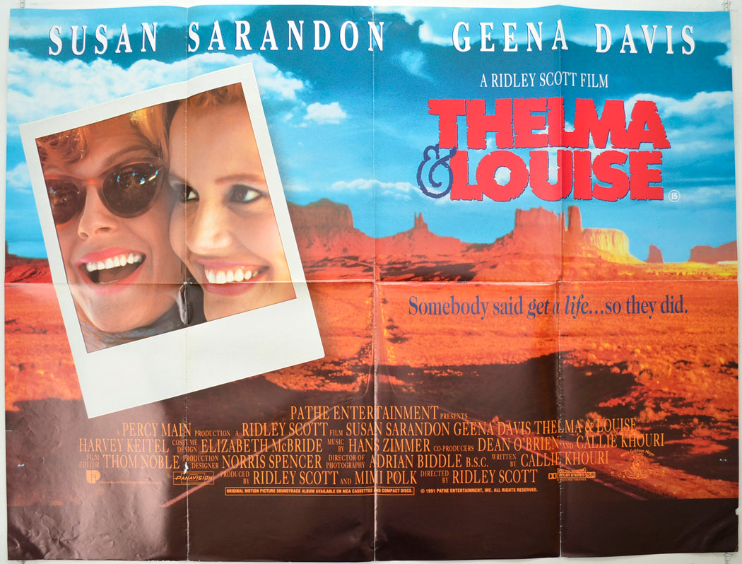 Thelma And Louise   Original Quad Poster - Film Poster - Movie Poster 