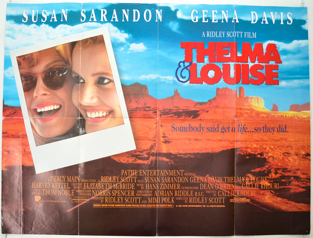 Thelma And Louise   Original Quad Poster - Film Poster - Movie Poster 