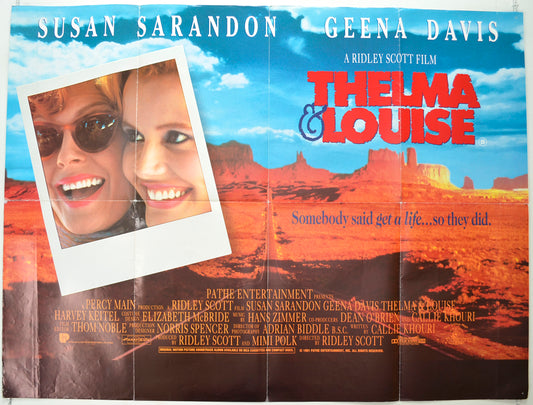 Thelma And Louise   Original Quad Poster - Film Poster - Movie Poster 