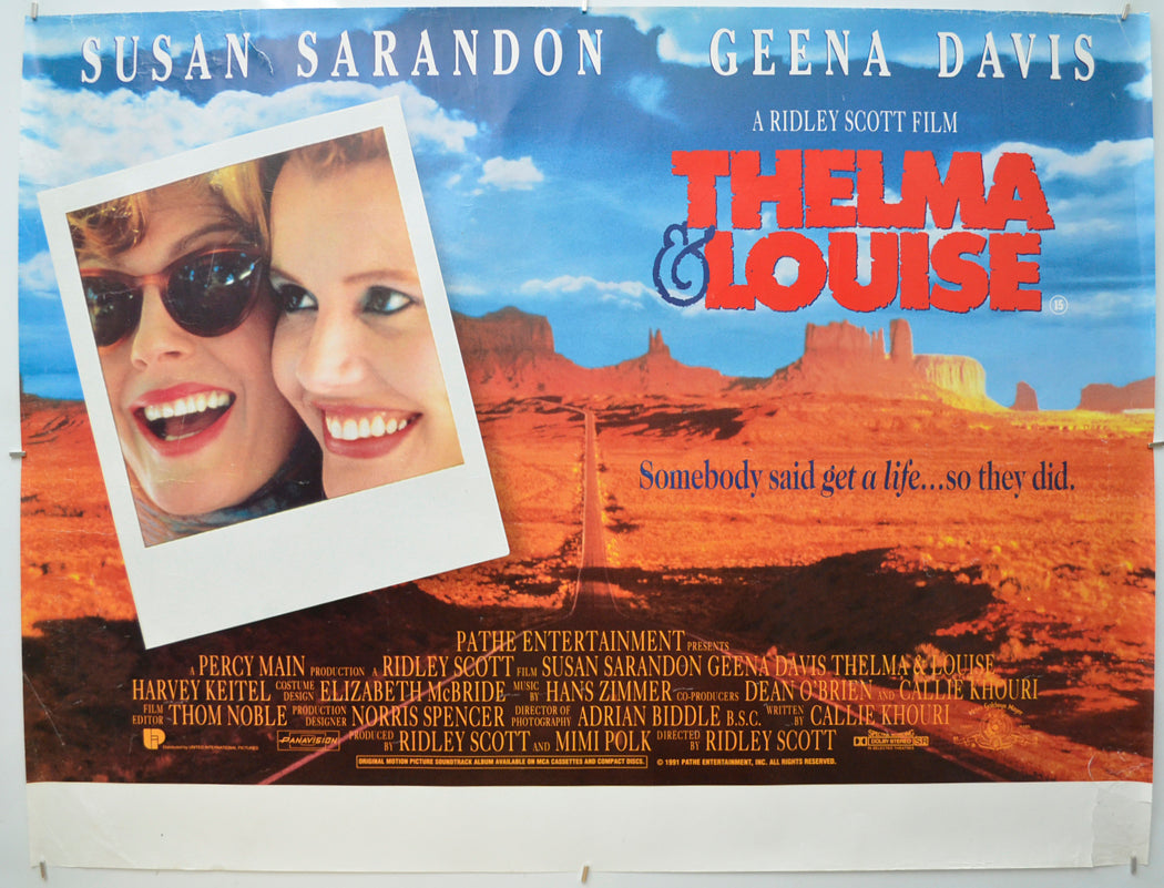 Thelma And Louise Original Quad Poster - Film Poster - Movie Poster