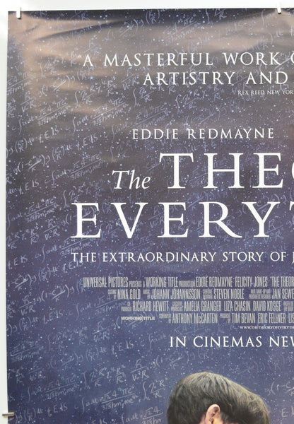 THE THEORY OF EVERYTHING (Top Left) Cinema One Sheet Movie Poster 