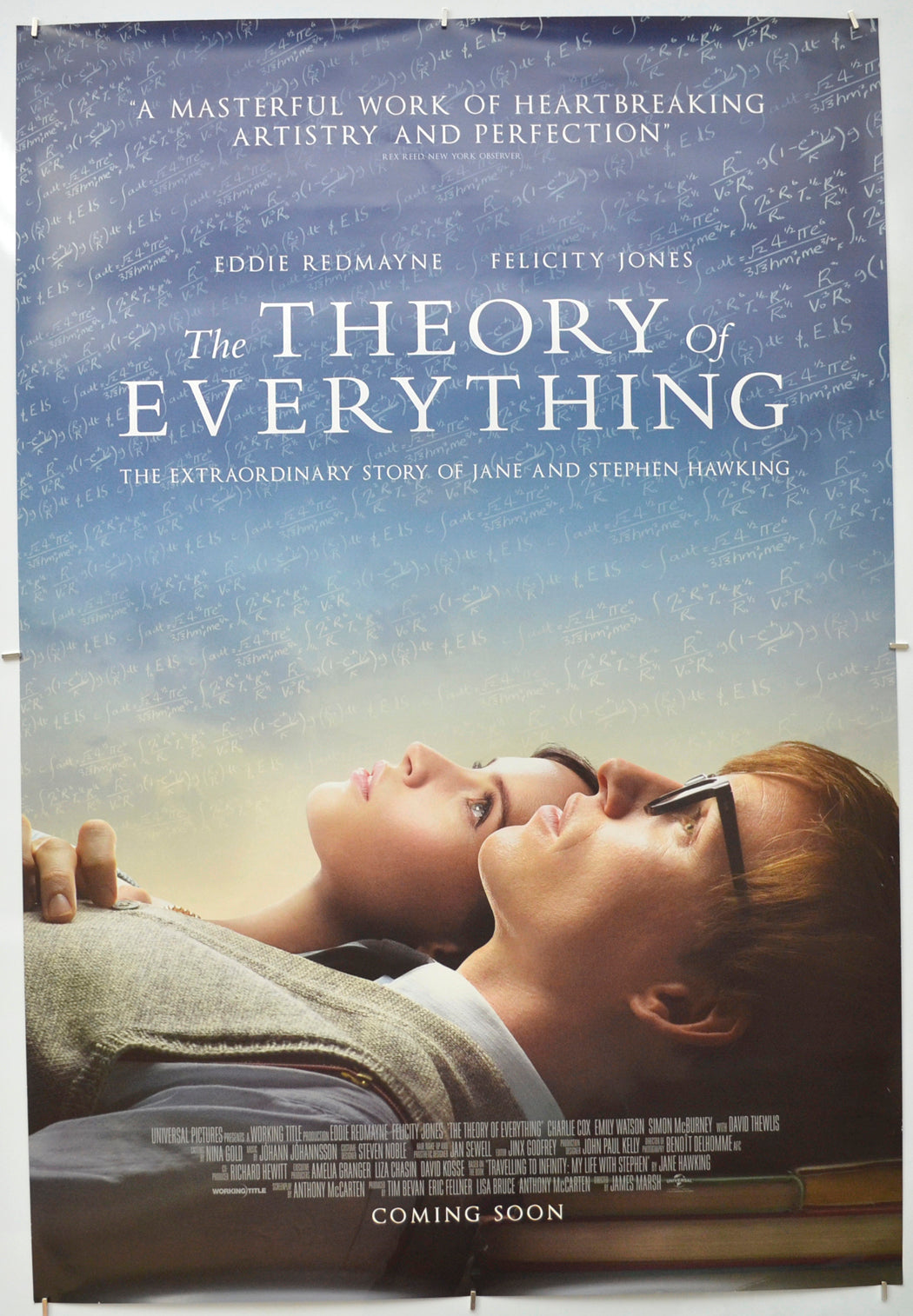 The Theory Of Everything  (Teaser / Advance Version)   Original One Sheet Poster - Film Poster - Movie Poster