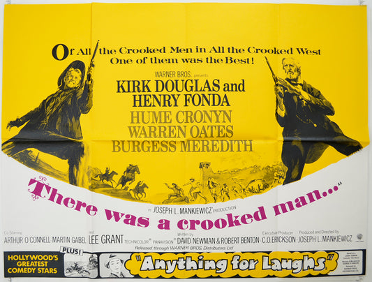 There Was A Crooked Man  Original Quad Poster - Film Poster - Movie Poster