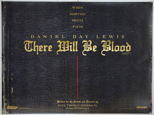 There Will Be Blood - Original Quad Poster - Film Poster - Movie Poster