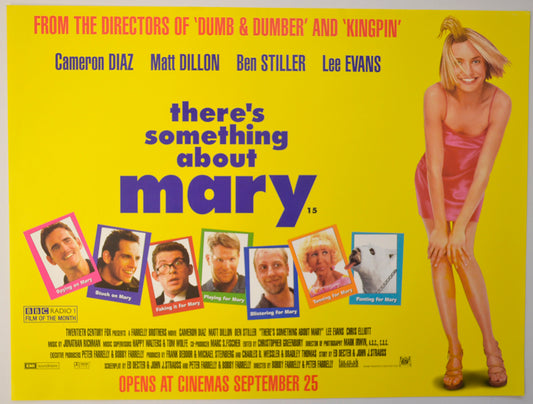 There's Something About Mary Original Mini Quad Poster - Film Poster - Movie Poster