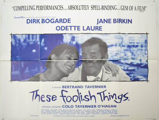 These Foolish Things  (a.k.a. Daddy Nostalgie)  Original Quad Poster - Film Poster - Movie Poster 