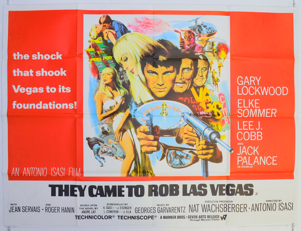 They Came To Rob Las Vegas  Original British Quad Poster - Film Poster - Movie Poster 