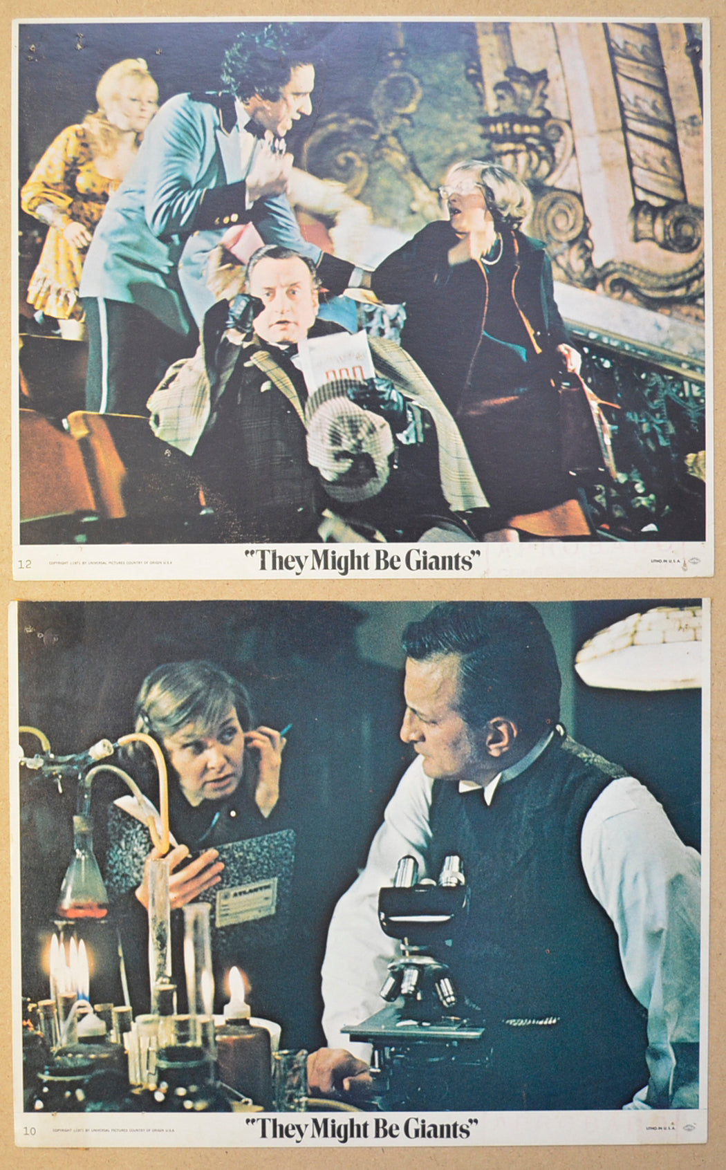 They Might Be Giants 2 Original Colour Front Of House Stills / 8x10 Lobby Cards