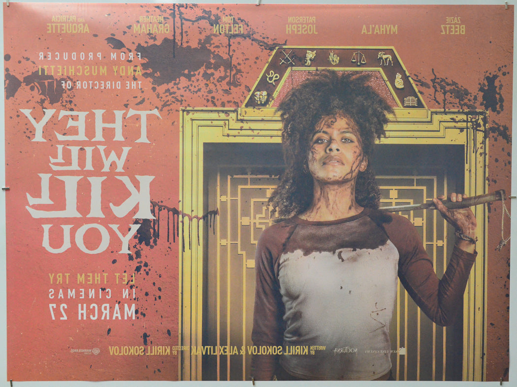 They Will Kill You (Back) Cinema Quad Movie Poster 