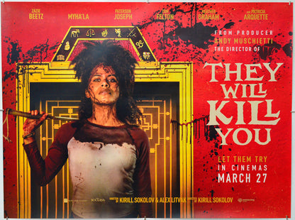 They Will Kill You - Original Quad Poster - Film Poster - Movie Poster