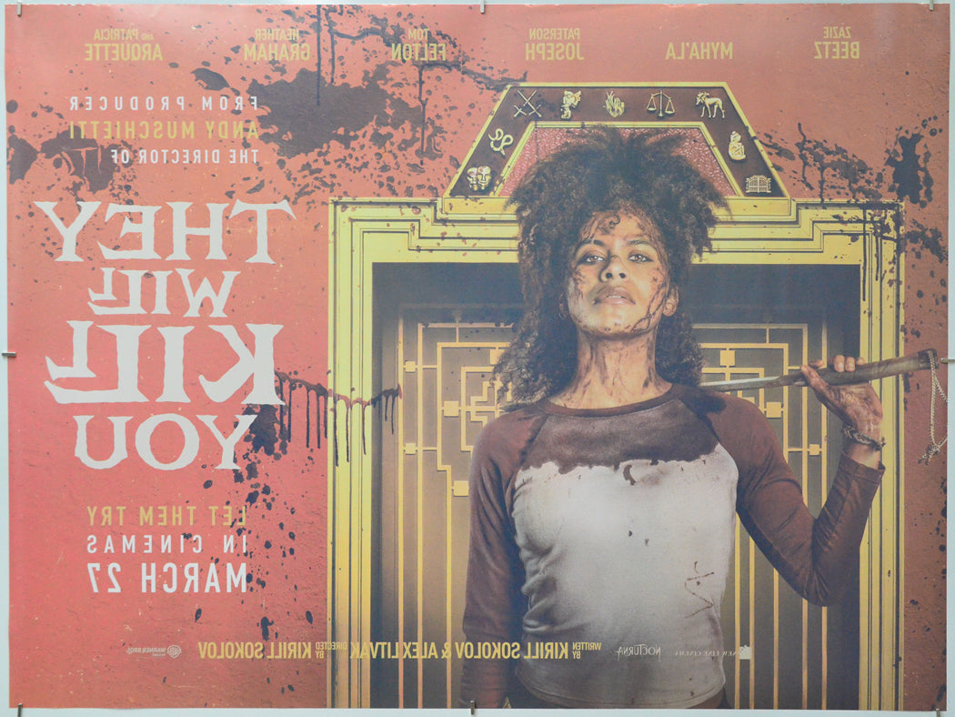 They Will Kill You (Back) Cinema Quad Movie Poster 
