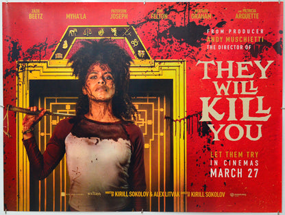 They Will Kill You - Original Quad Poster - Film Poster - Movie Poster